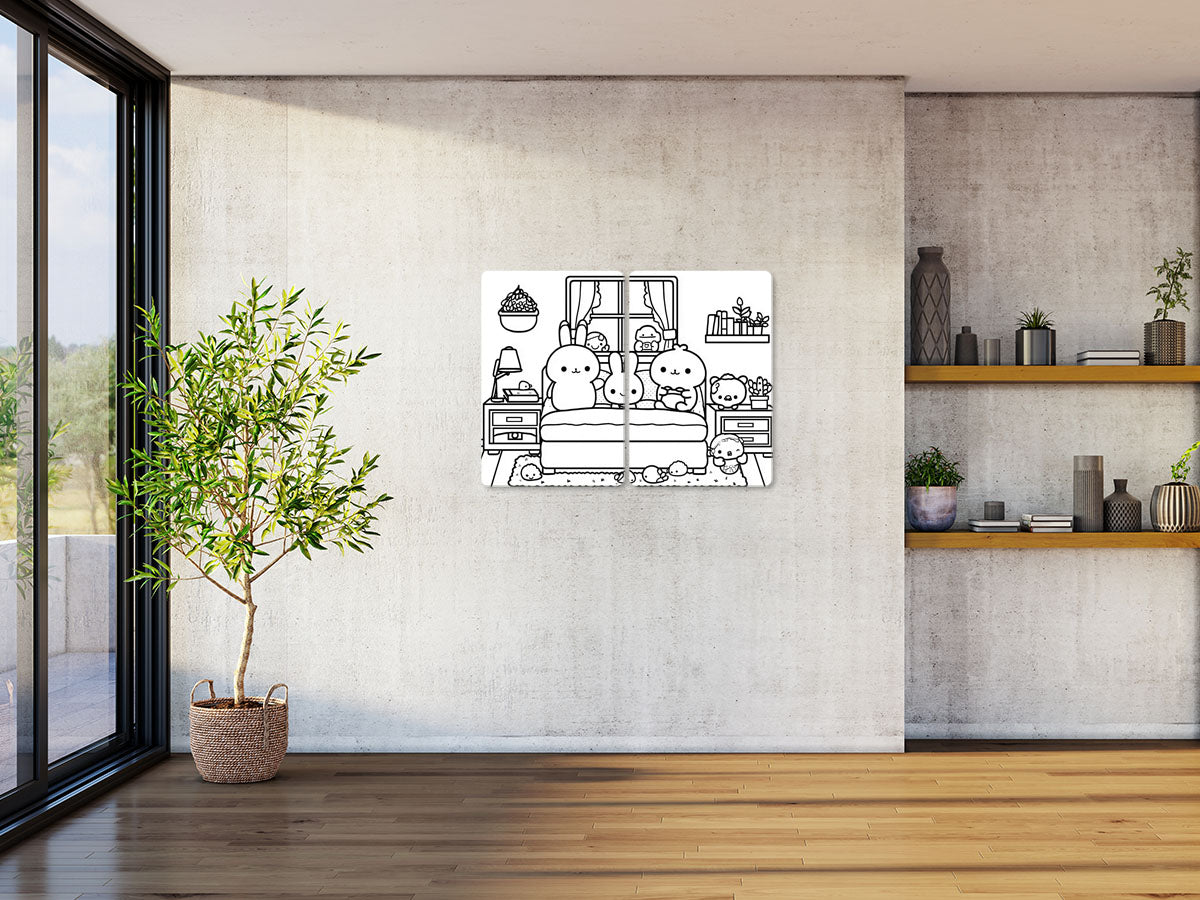 Coloring & Kids 70 fekvő enteriőr nézet